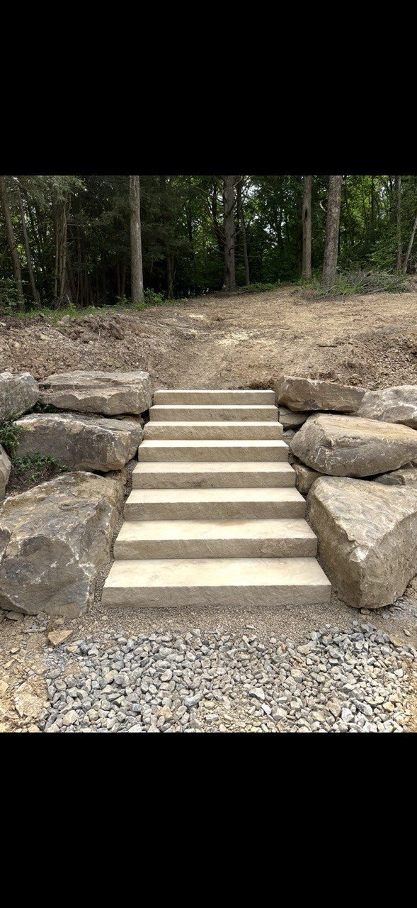 Boulder Bound steps and stonework